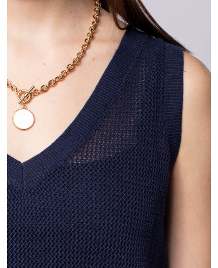 Топ женский темно-синий