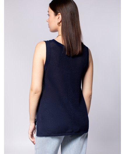 Топ женский темно-синий