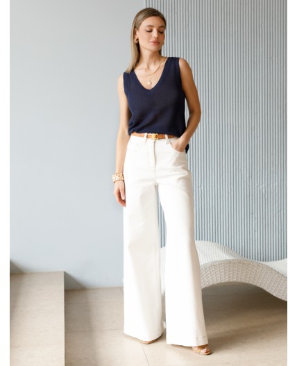 Топ женский темно-синий