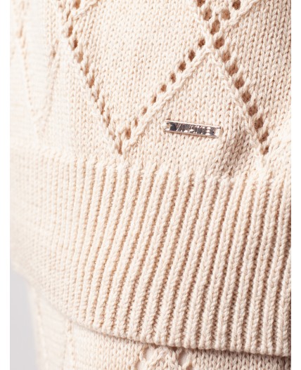 Джемпер женский бежевый меланж
