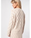 Джемпер женский бежевый меланж