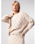 Джемпер женский бежевый меланж