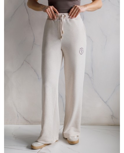 Брюки женские бежевый меланж