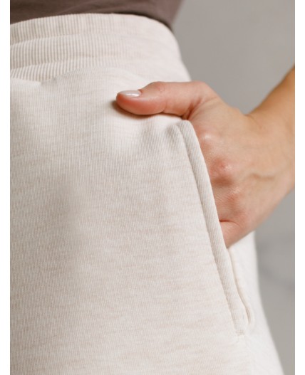 Брюки женские бежевый меланж