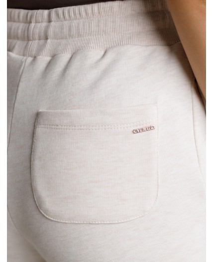 Брюки женские бежевый меланж