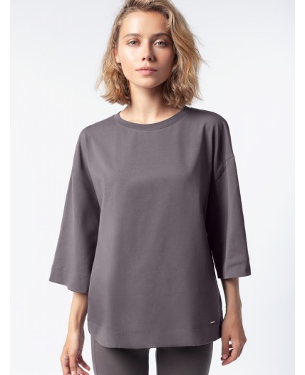 Футболка женская темно-серый