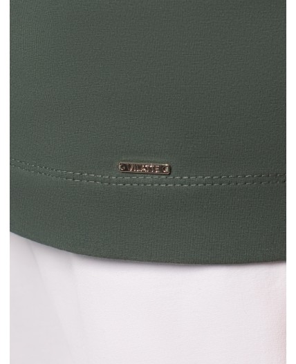 Футболка женская т.оливковый_flower_market