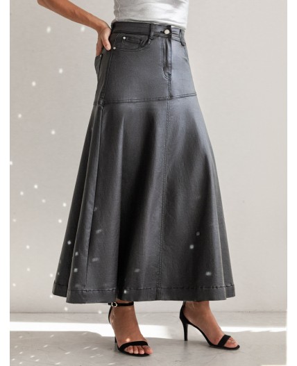 Юбка женская темно-серебряный