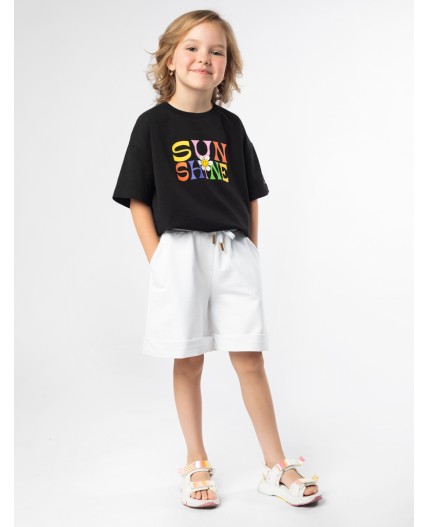 Шорты трик для девочки белый