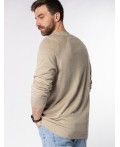 Джемпер мужской св.бежевый меланж