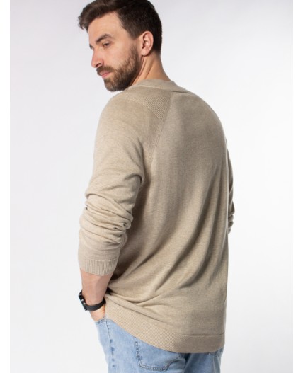 Джемпер мужской св.бежевый меланж