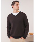 Джемпер мужской черно-коричневый
