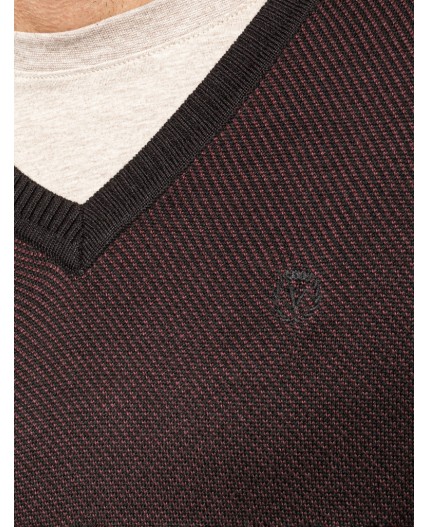Джемпер мужской черно-коричневый