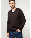 Джемпер мужской черно-коричневый