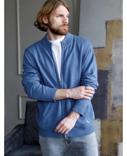 Джемпер мужской светло-синий