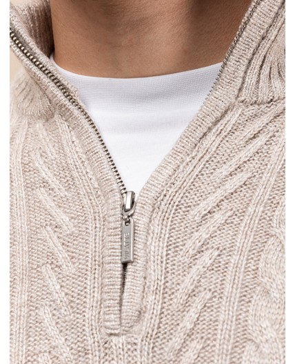 Джемпер мужской св.бежевый меланж