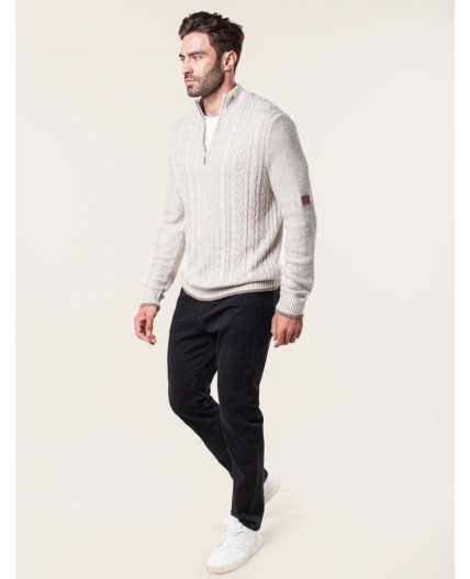 Джемпер мужской св.бежевый меланж
