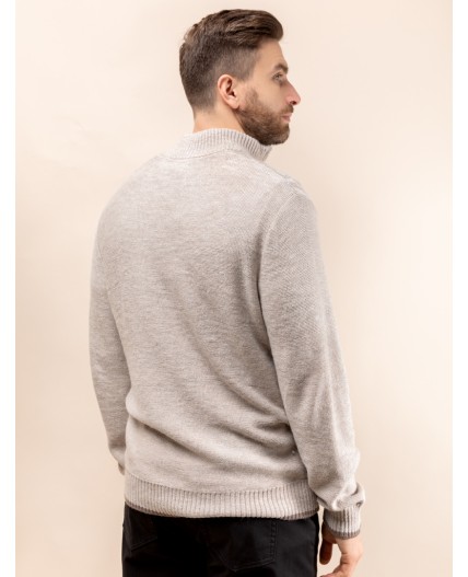 Джемпер мужской св.бежевый меланж