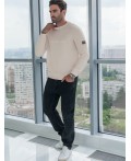 Джемпер мужской бежевый меланж