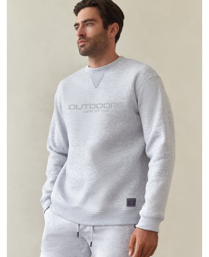 Джемпер мужской св.серый меланж
