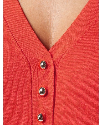 Кардиган женский коралловый
