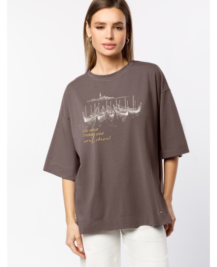 Футболка женская кофе_soul shine