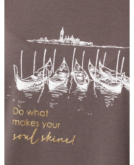 Футболка женская кофе_soul shine