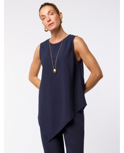 Топ женский темно-синий