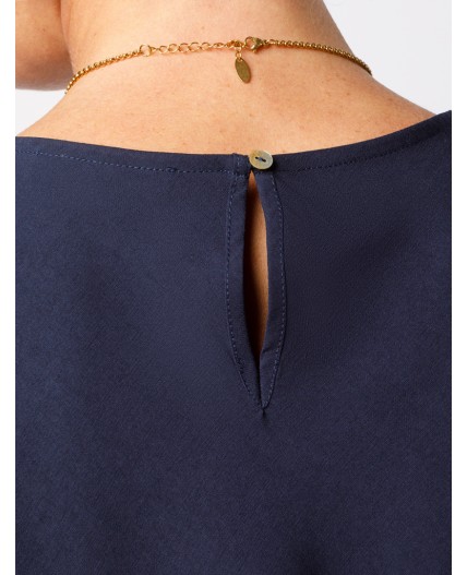 Топ женский темно-синий