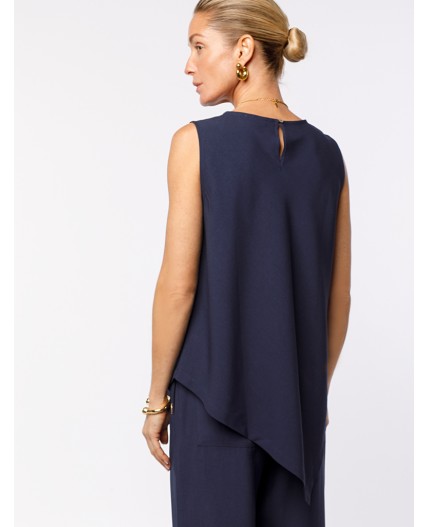 Топ женский темно-синий