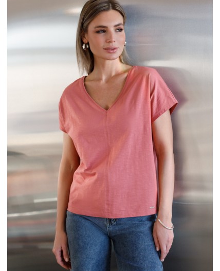 Футболка женская терракотовый