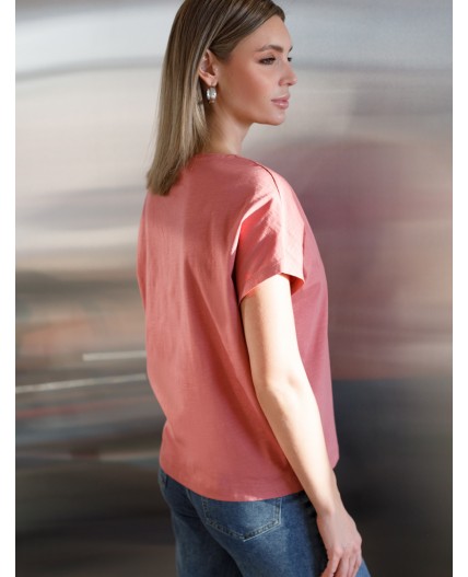 Футболка женская терракотовый