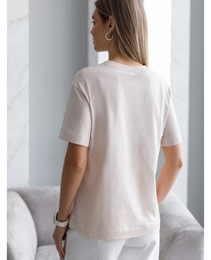 Футболка женская овсяный_the mind