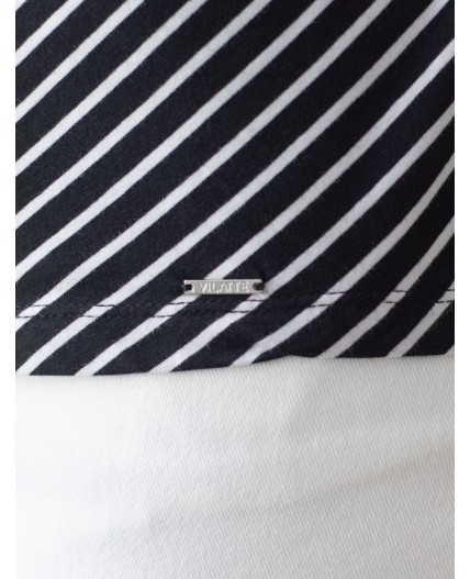 Футболка женская черно-белый