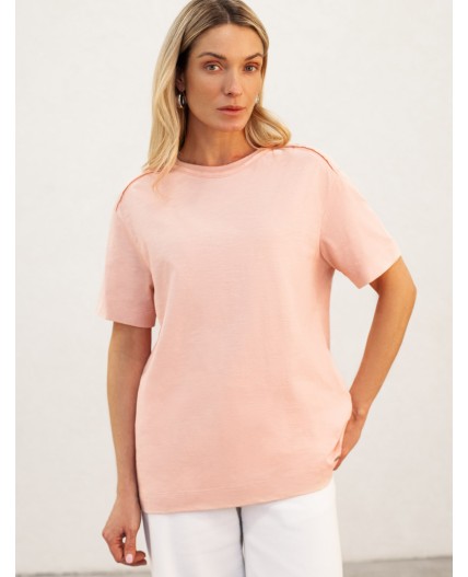 Футболка женская пудровый