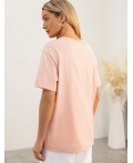 Футболка женская пудровый