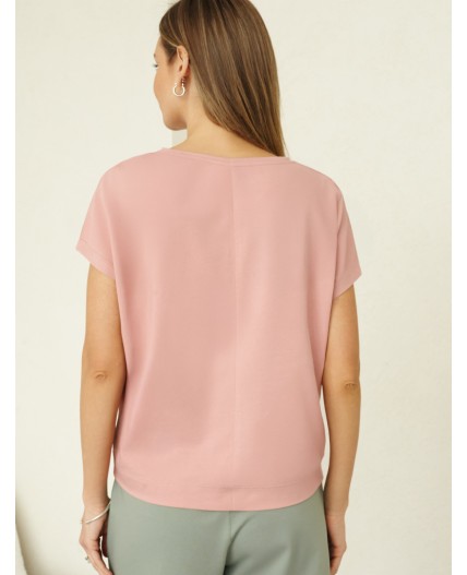Футболка женская пудра