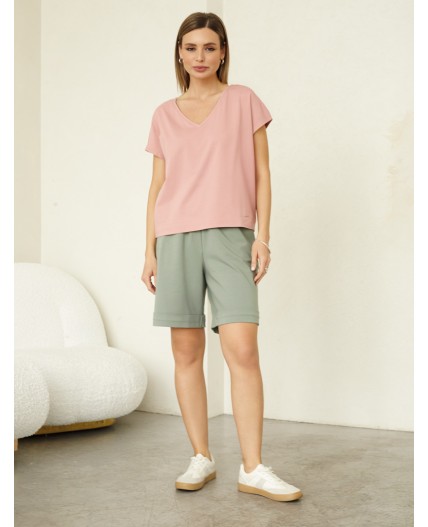 Футболка женская пудра