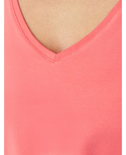 Футболка женская розовый коралл