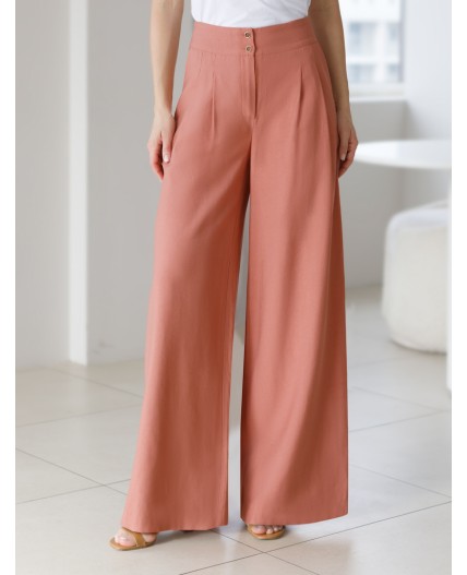 Брюки женские дымчато-коралловый
