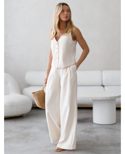 Брюки женские кокосово-молочный