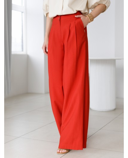 Брюки женские терракотовый