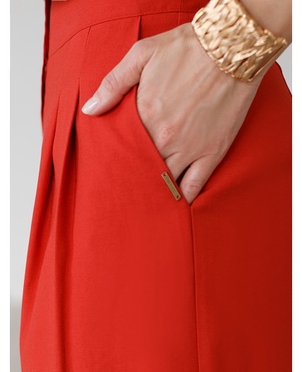 Брюки женские терракотовый