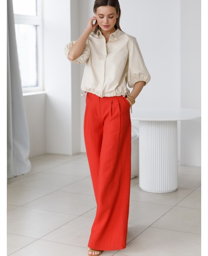 Брюки женские терракотовый