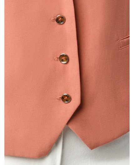 Жилет женский дымчато-коралловый