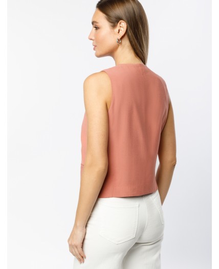 Жилет женский дымчато-коралловый