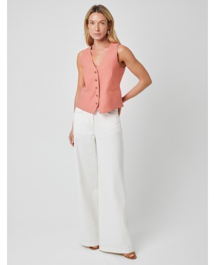 Жилет женский дымчато-коралловый