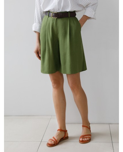Шорты женские натуральный зеленый