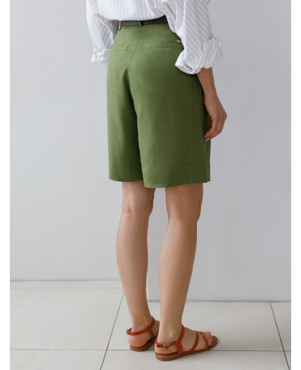 Шорты женские натуральный зеленый