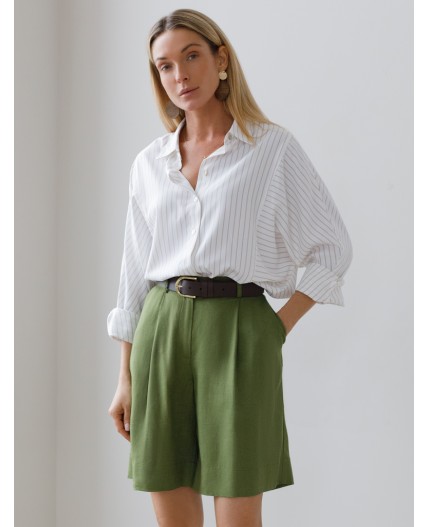 Шорты женские натуральный зеленый